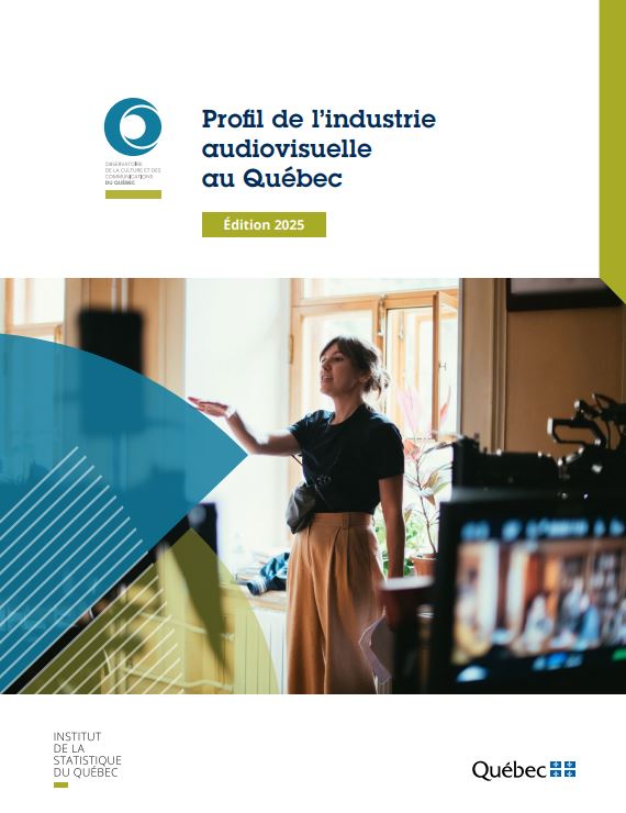 Études, veille et statistiques 1 Image couverture du Profil de l'industrie audiovisuelle au Québec